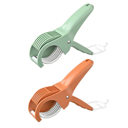 Compact manual slicer for various fruits and vegetables