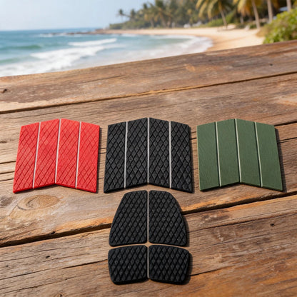 4 Piece EVA Surfboard Traction Pad for Surfboards (54x39cm, 40x30cm)
