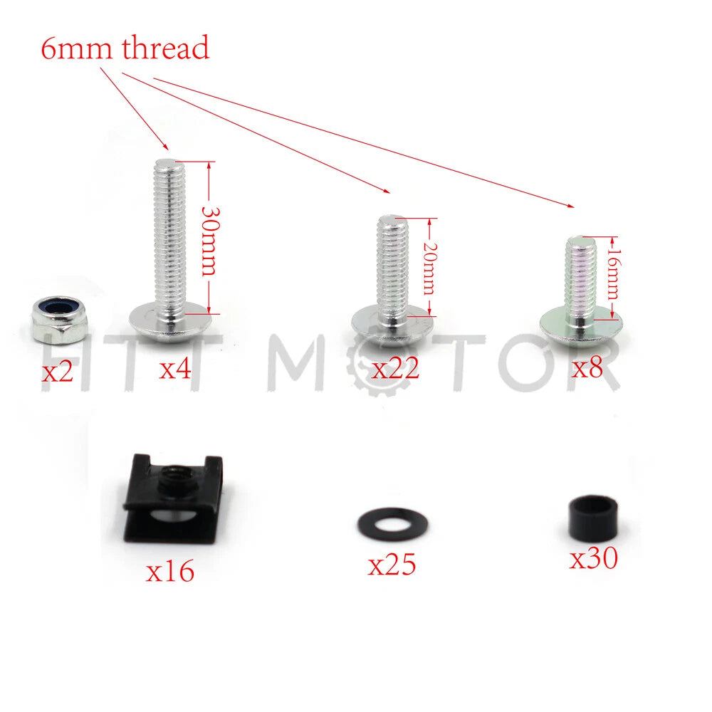 Bolt Kit Hardware Washers for Yamaha YZF R1 (2004–2006)