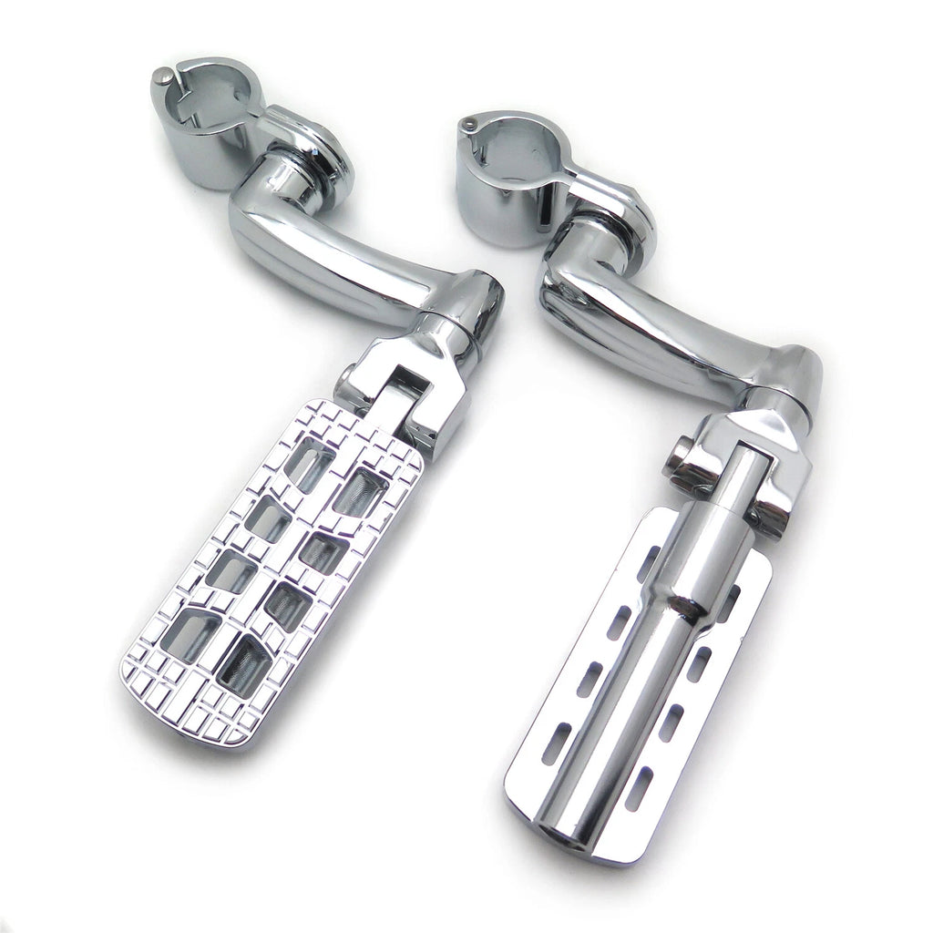 CNC Dominator Foot Peg Rest 32mm Arched Clamp 1.25" for Harley Road Glide (2015–2023)