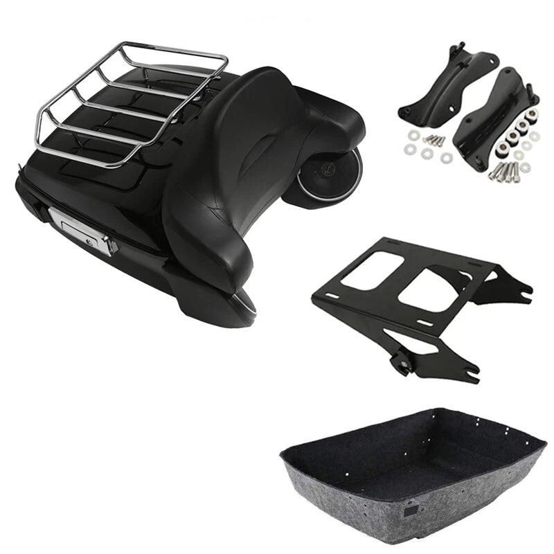 Trunk Backrest Light Rack Speaker Mount for Harley Touring (2014–2023)