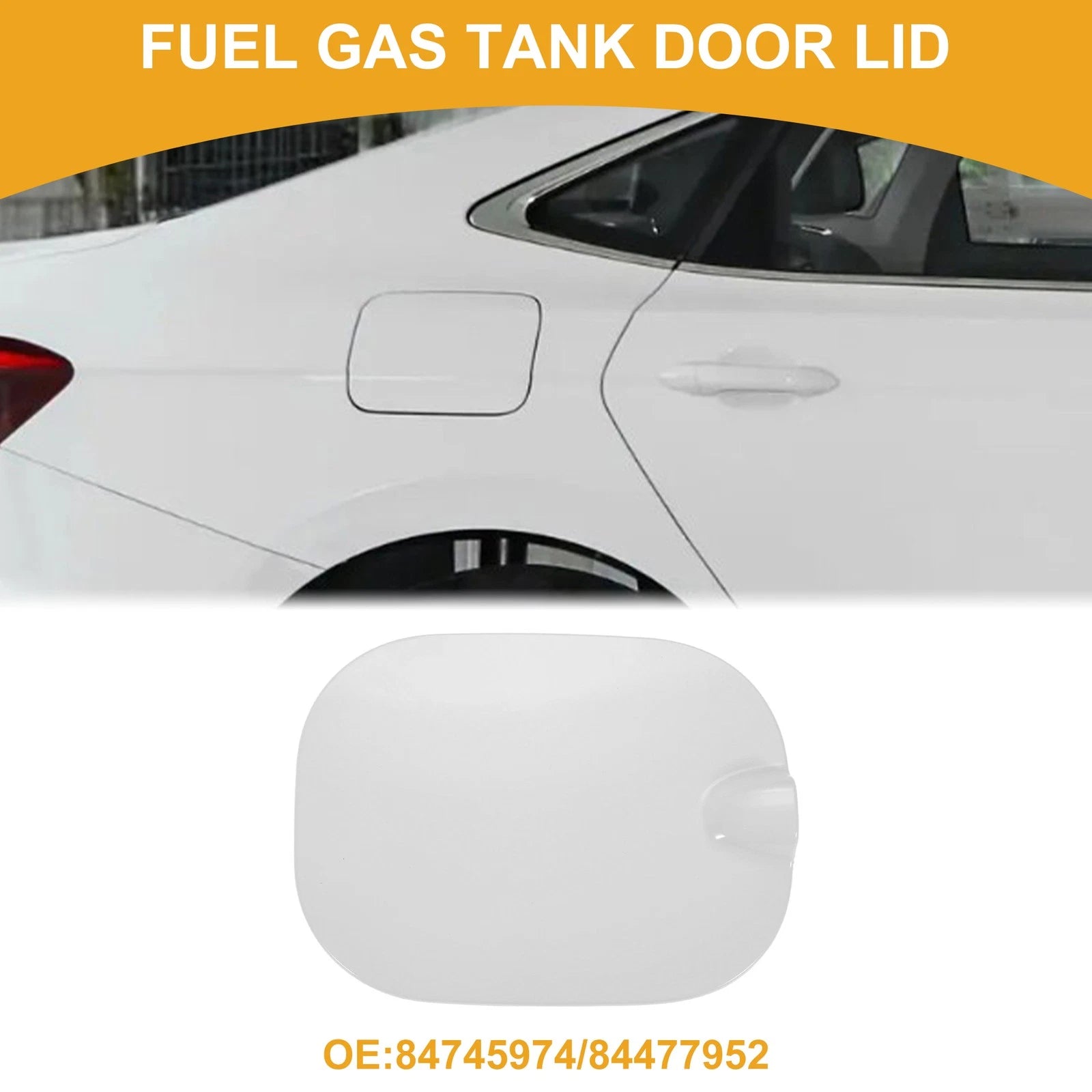 Fuel Tank Door Cap Replacement for Chevrolet Silverado 1500 2019-2025 ABS