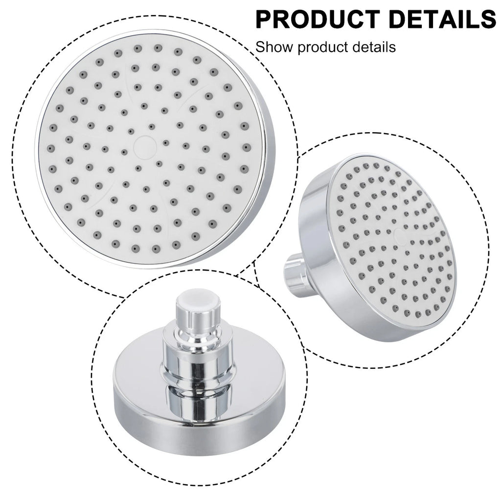 Adjustable 4 Inch Shower Head with Removable Water Restrictor for All Models