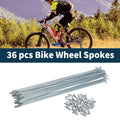 Bicycle Spokes Nipple 45 Steel Galvanized 13G Length 227mm Universal