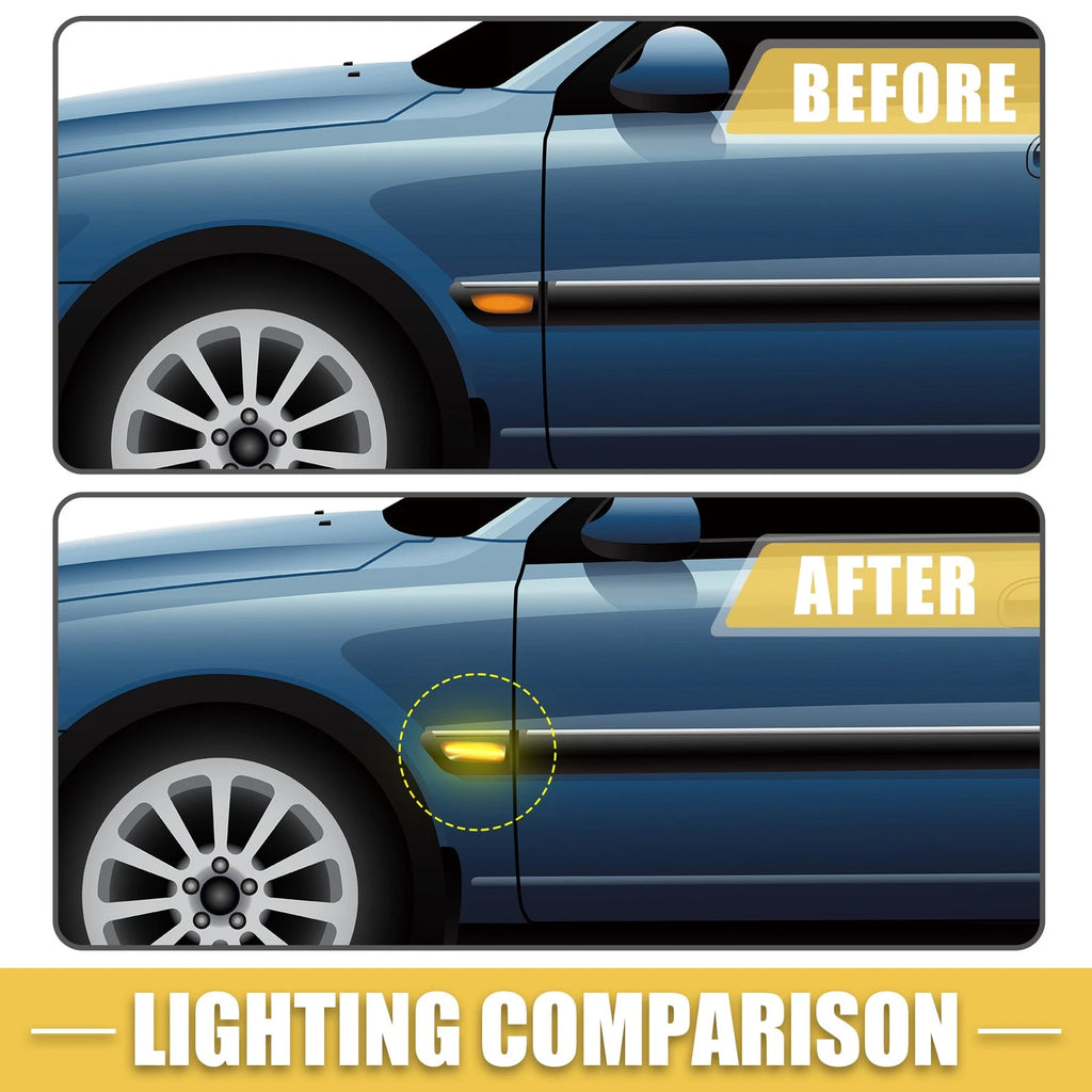 2X Front LED Side Marker Light 30722641 for Volvo S60 (2011–2018)