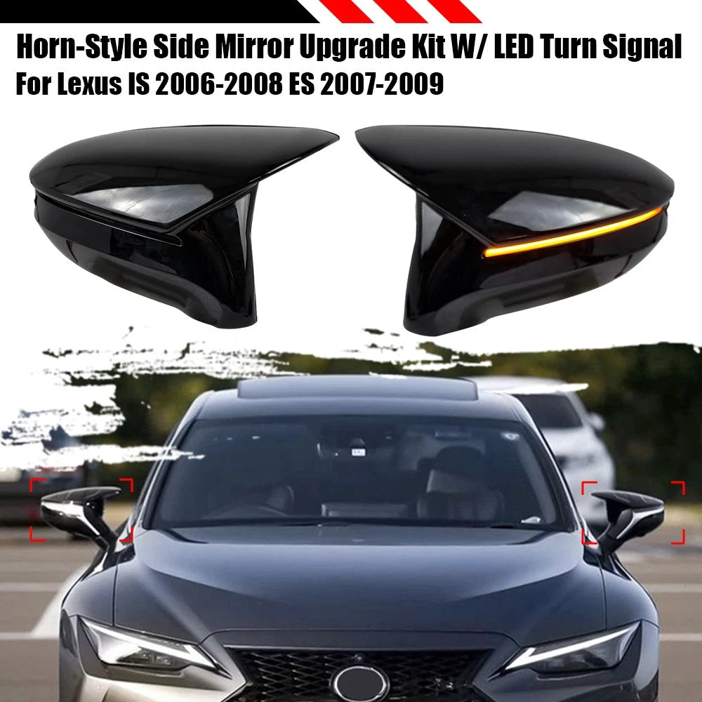 M Style Mirror Cap Assembly with Sequential LED for Lexus IS250 IS350 ISF (2006–2008)
