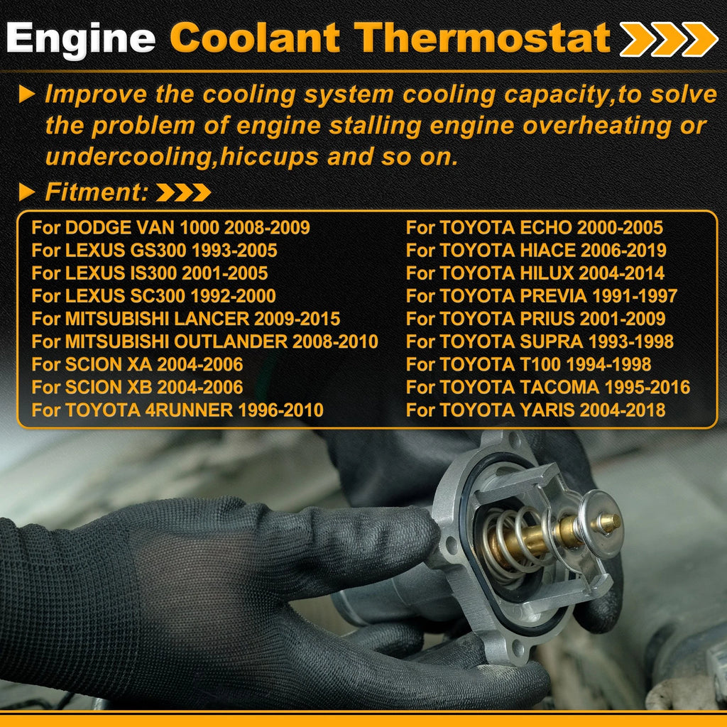 Engine Coolant Thermostat with Seal for Dodge Van 1000 (2008–2009)