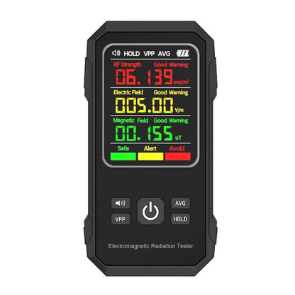 Digital EMF Meter Radiation Detector with LCD Display and Sound Alarm