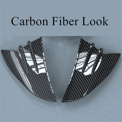 1 Pair Glossy Carbon Fiber Winglets Spoiler Kit for Motorcycle
