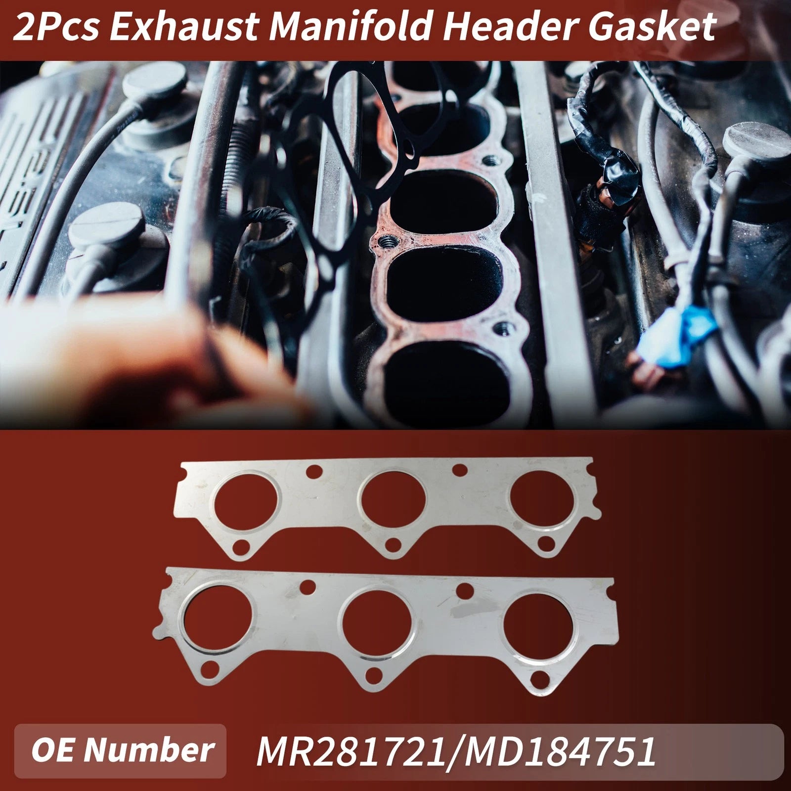 Exhaust Manifold Header Gasket Replacement for Mitsubishi Challenger (1998–2024)