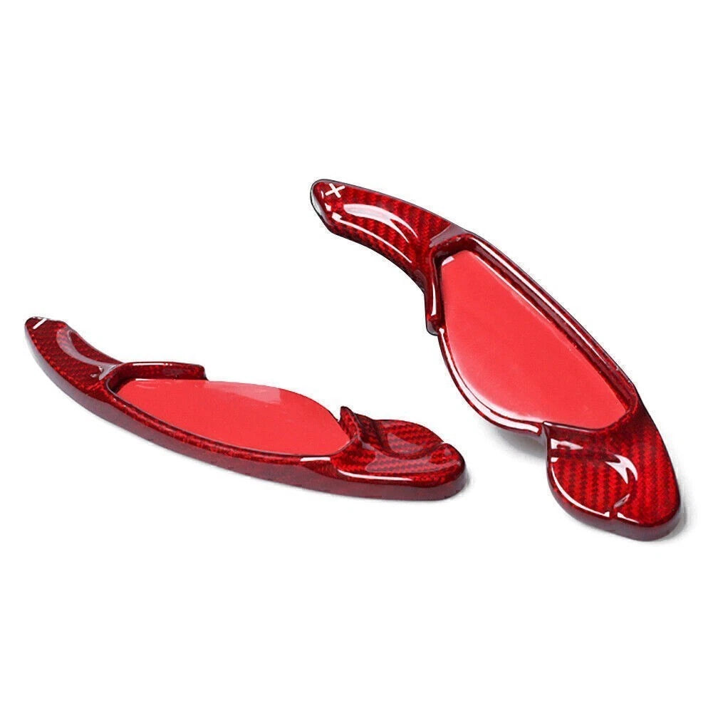 Carbon Shift Paddle Extensions for Land Rover Evoque (2012–2018) - Red
