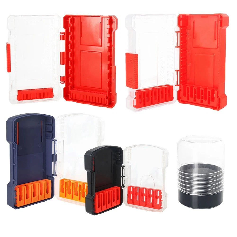 Portable Plastic Box for Organizing Hex Shank Drill Bit Accessories