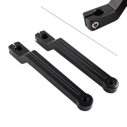 1 Pair of Glossy Black Heel & Toe Gear Shift Levers For Harley Softail Touring