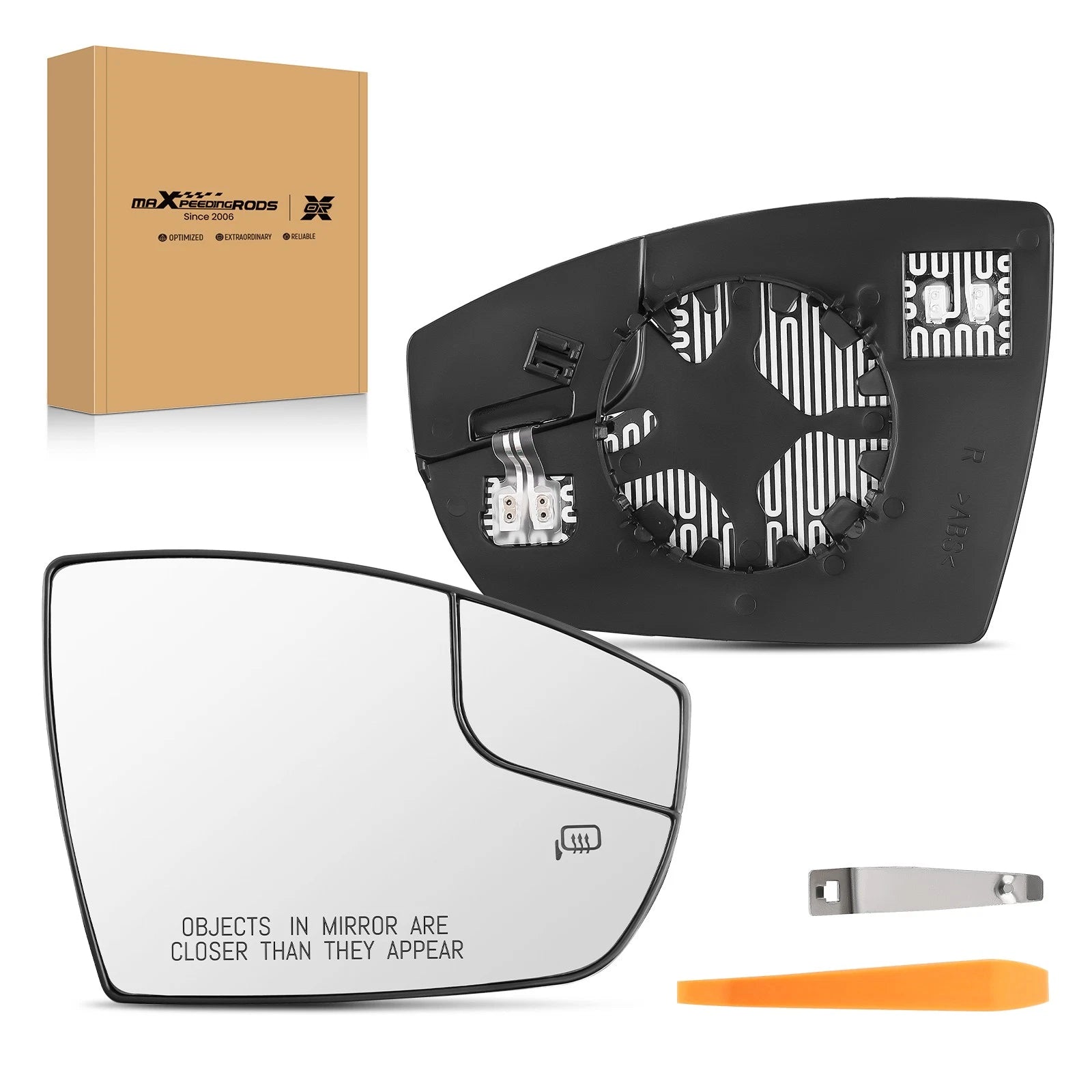 Heated Mirror Glass Right Side for Ford Escape (2013–2016), C-Max (2013–2018)