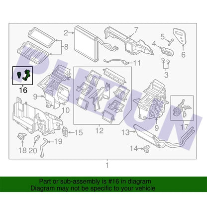Car Temperature Link Set Assembly BHS2-61-A20A for Mazda 3 (2014–2018)