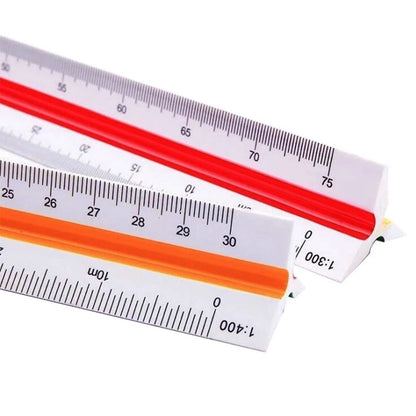 Precision Drawing Tri Ruler Angle Ruler Color Coded DIY Tool