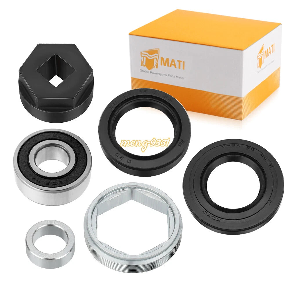 Steering Stem Bearing Seal Holder Nut Collar Kit for Yamaha Raptor 350 660 700