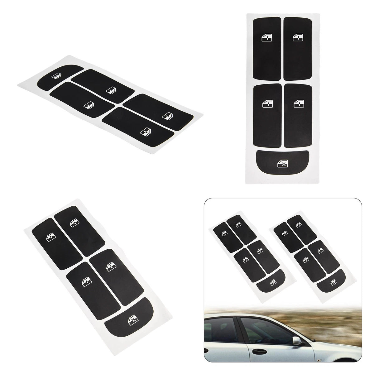 For SAAB 9 3 Control Button Decal Repair Set Fits 2003 2012 Easy Installation