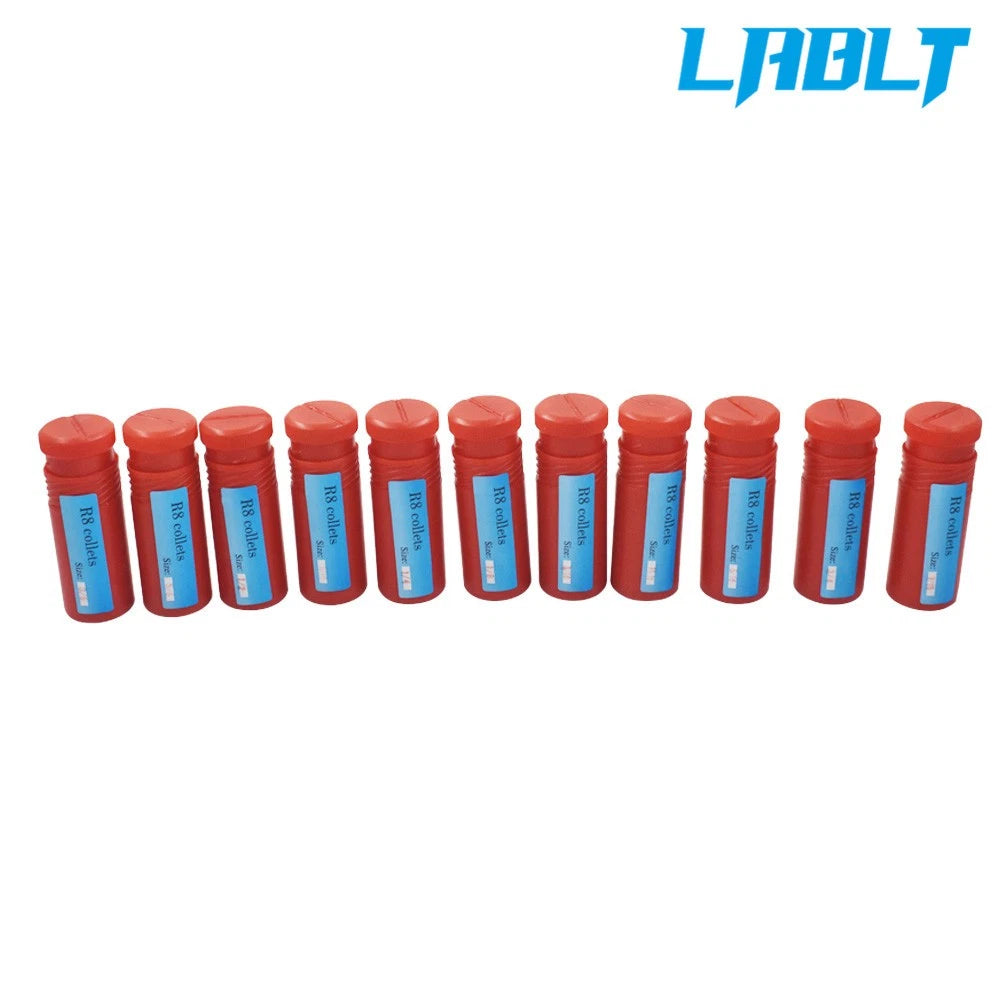 Set of 11 R8 Collets 1/8" to 3/4" for CNC Machines