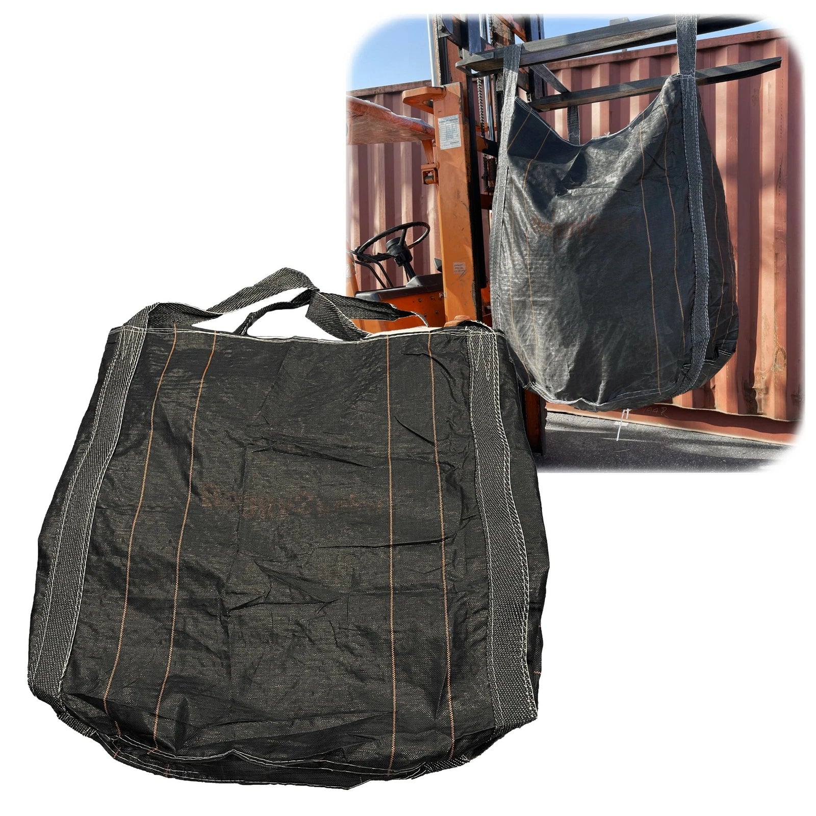 FIBC Flexible Intermediate Bulk Container Bag 43"x43" 2600LBS (1.2 Ton)