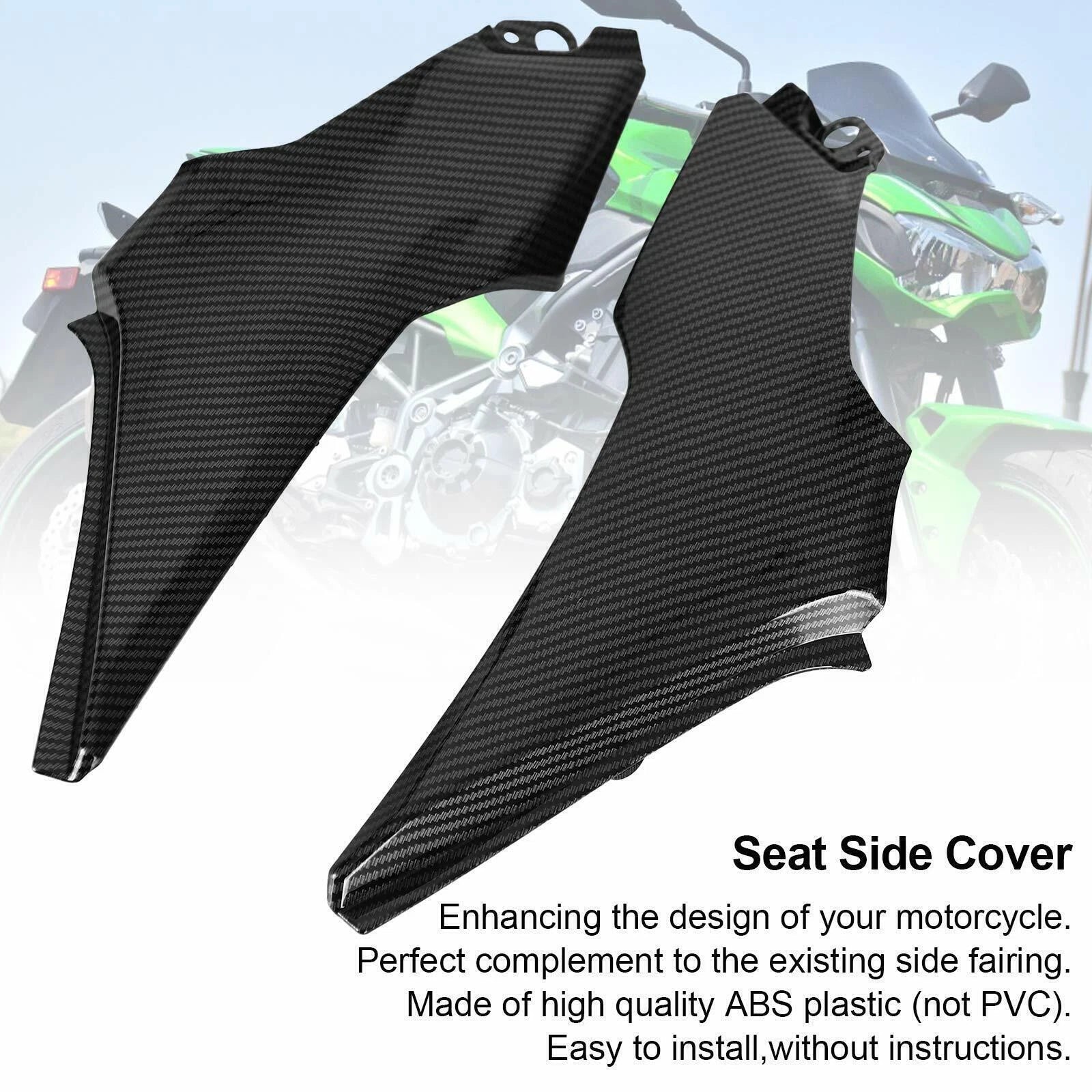 Seat Side Cover for Kawasaki Z900 (2017–2019) T9 Patent Leather Fairing