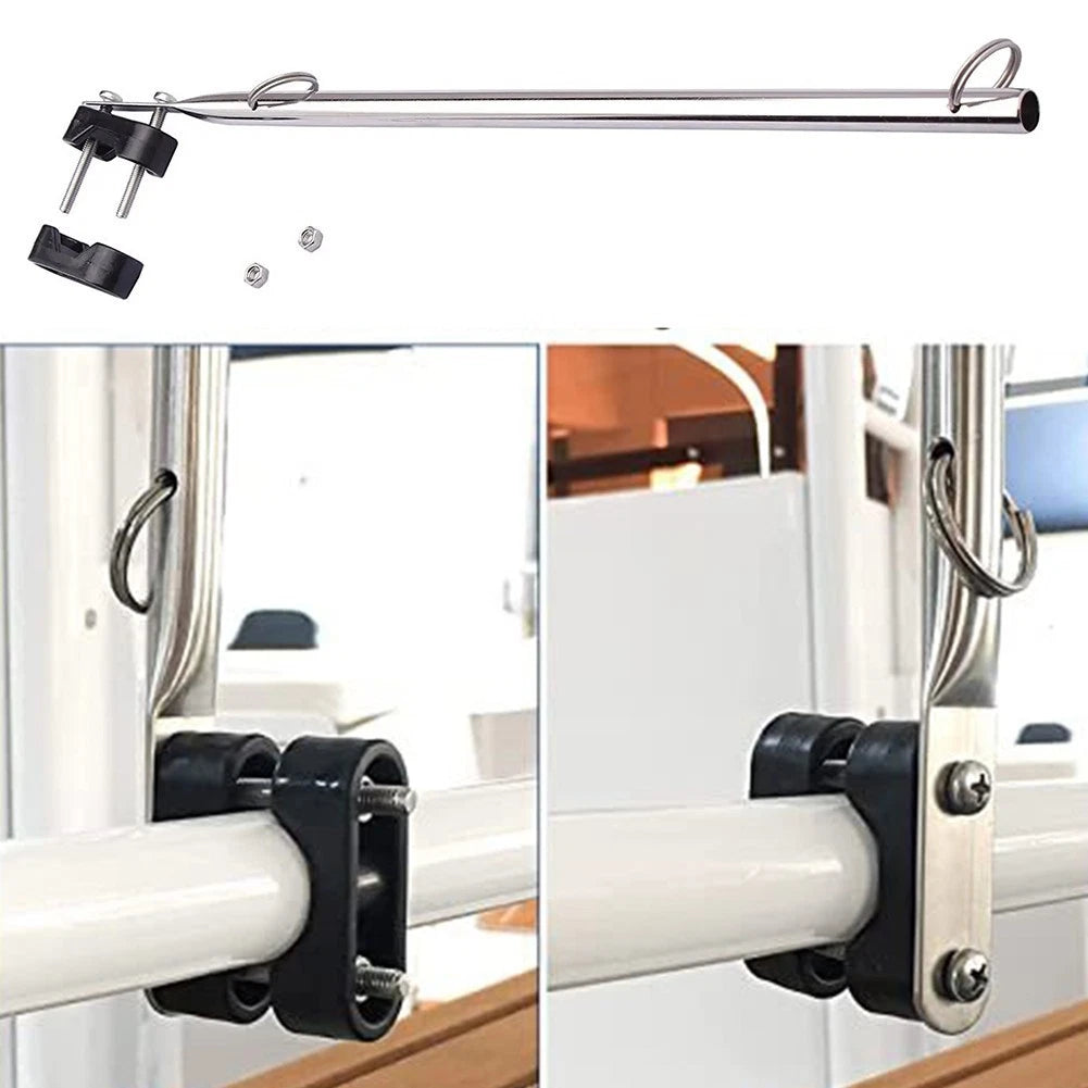 Adjustable Stainless Steel Flag Pole Holder for Boat (Customizable)