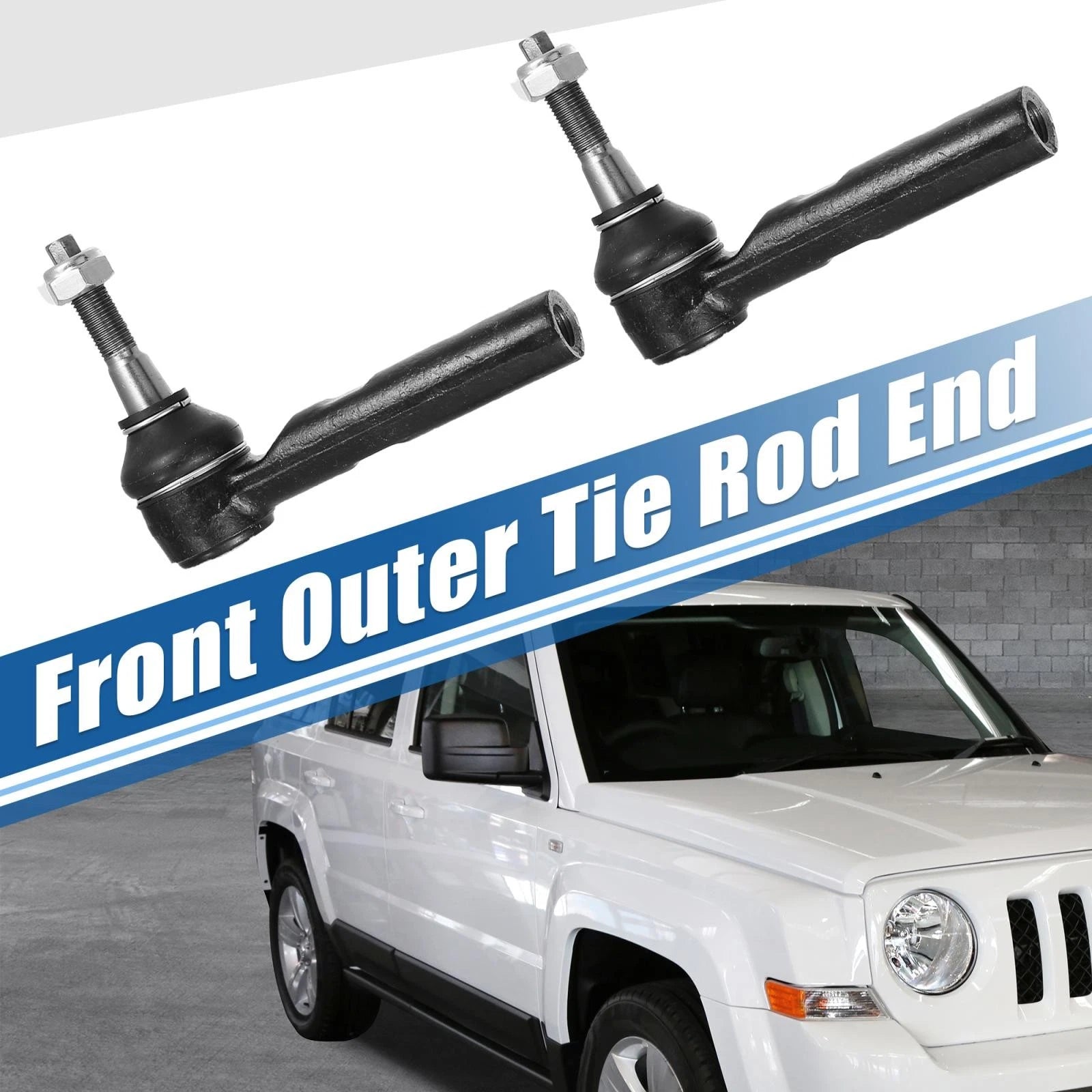 2PCS Front Inner Outer Tie Rod End Replacement for Dodge Chrysler Jeep (2011–2020)