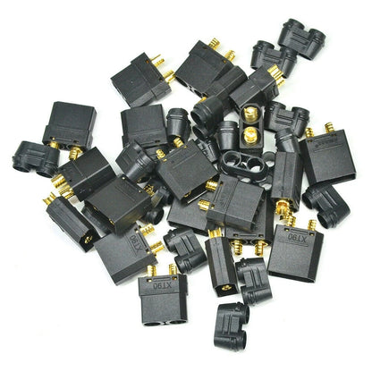 10AWG XT90H Connector Set (M&F) + Protective Cover for Battery/Charger/Controller