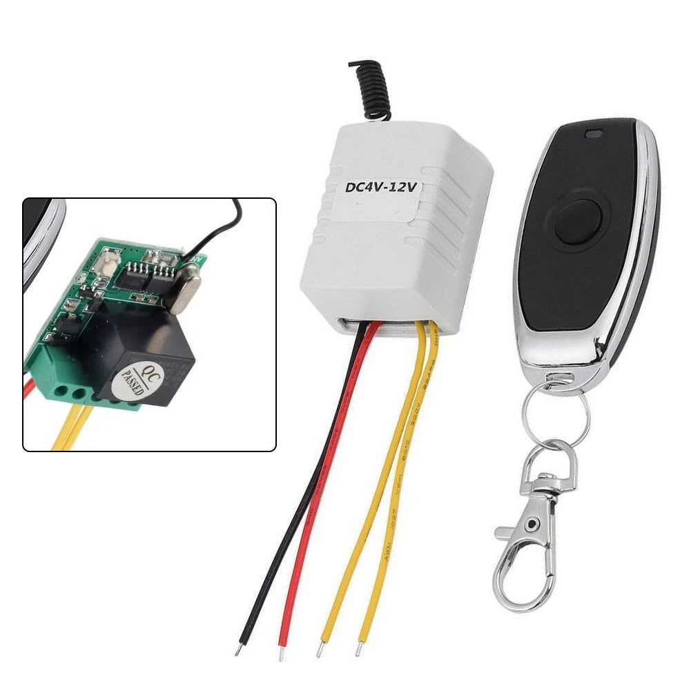 Wireless Relay Remote Control Switch for DC 4V 12V (1 Button)