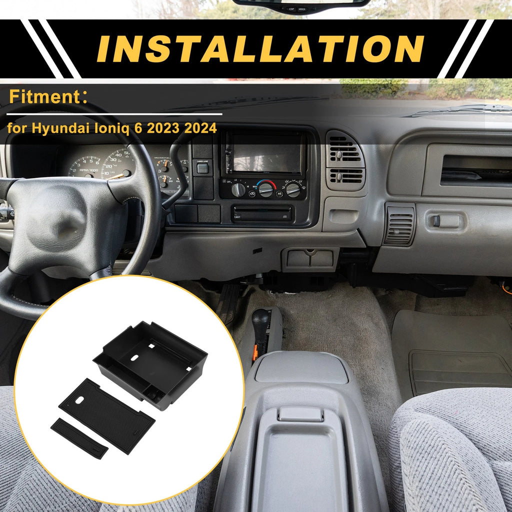 Center Console Armrest Organizer Tray for Hyundai Ioniq 6 (2023–2024)