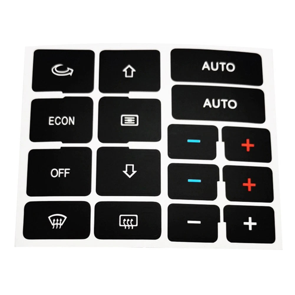Button Repair Decals for Audi A4 B6 B7 (2000–2004)