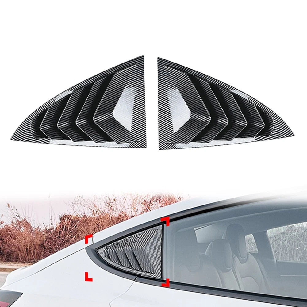 Rear Window Louver Shutter Cover Trim for Tesla Model Y (2024–2025)