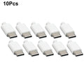 10pcs USB 3.1 Type C Male Connector with Black or White Shell