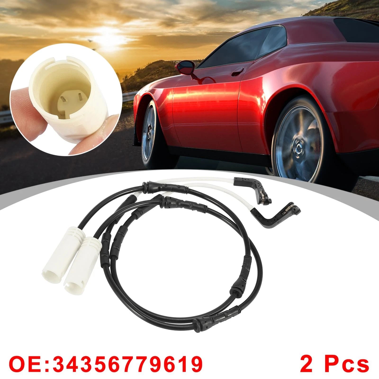 Brake Pad Wear Sensor Front Set for BMW 135i (2008–2011)