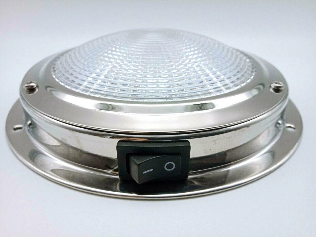 12V LED Dome Light for Marine Caravan Ceiling (110mm)