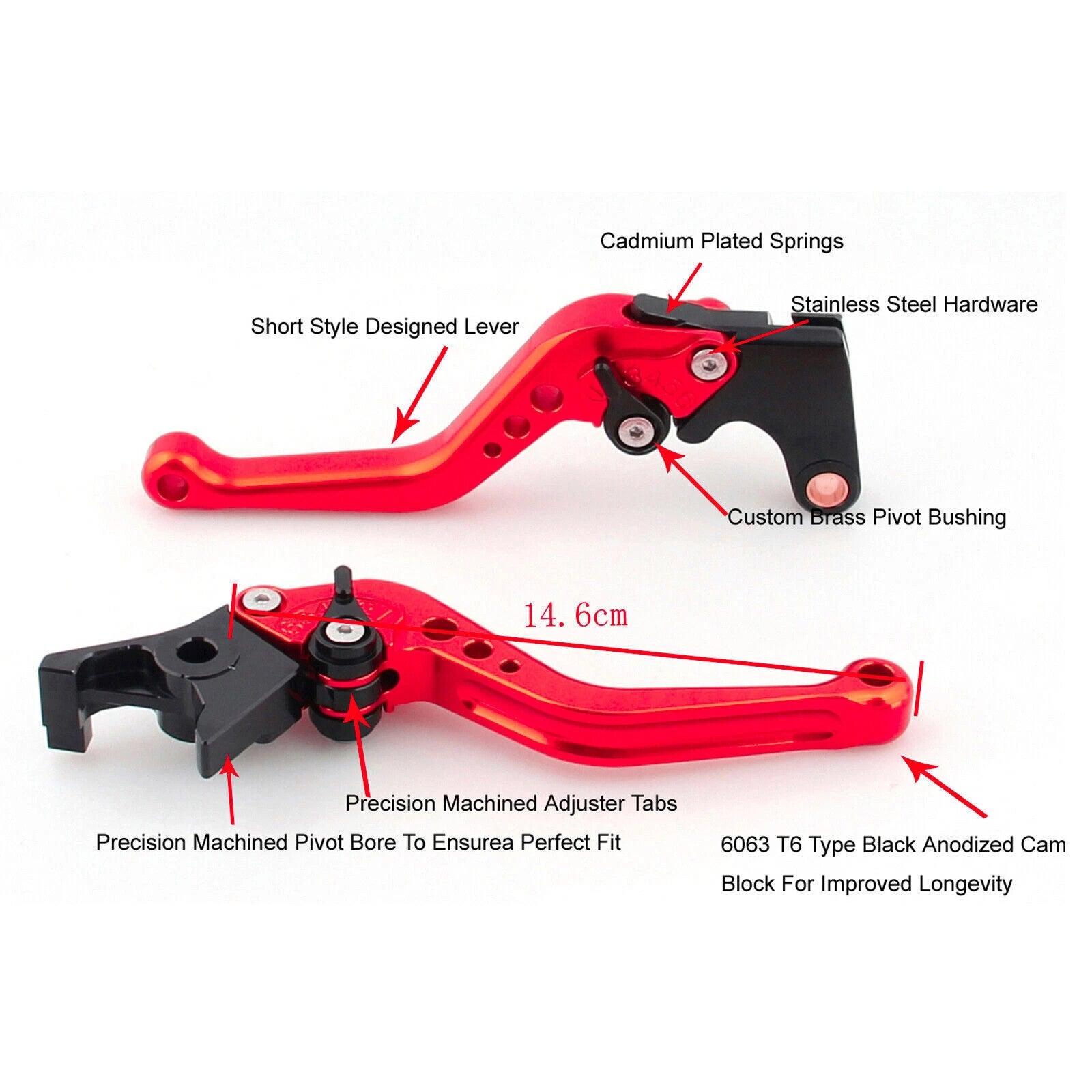 Short Clutch Brake Lever for BMW R1200GS Adventure (2014–2018) T9