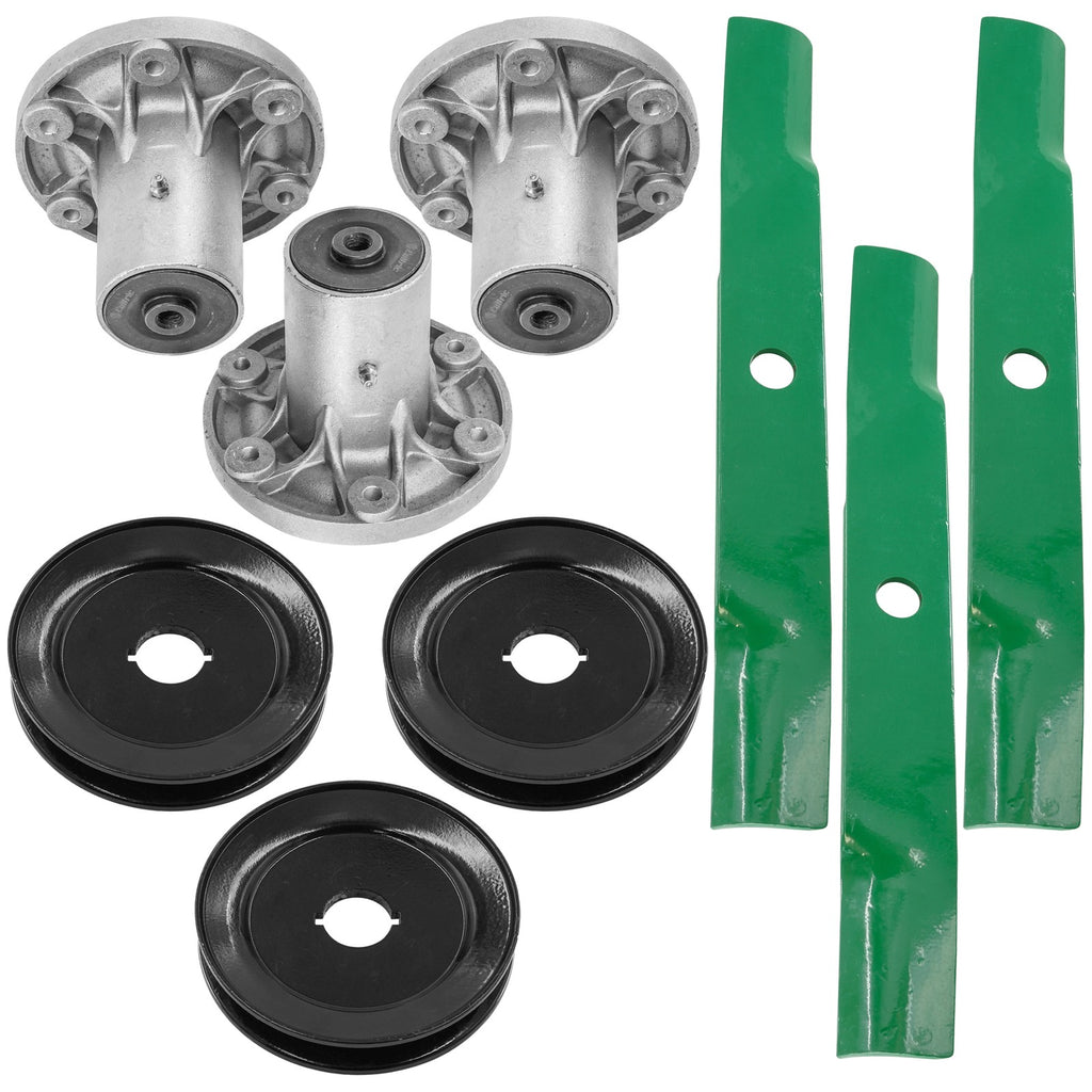 Deck Spindle Assembly with Pulley and Blade for Simplicity SZT250 (2000–2002)
