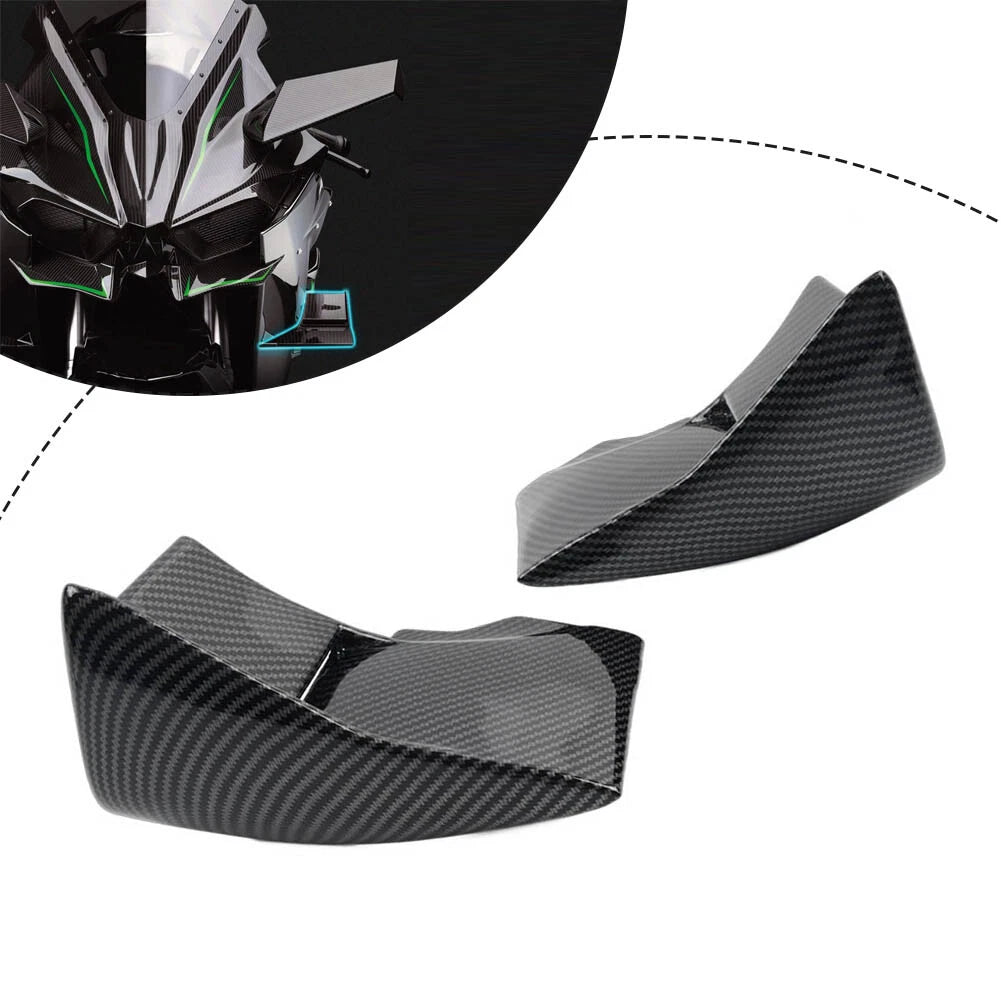 Carbon Fiber Lower Winglets for Kawasaki Ninja H2 R (2015–2023)
