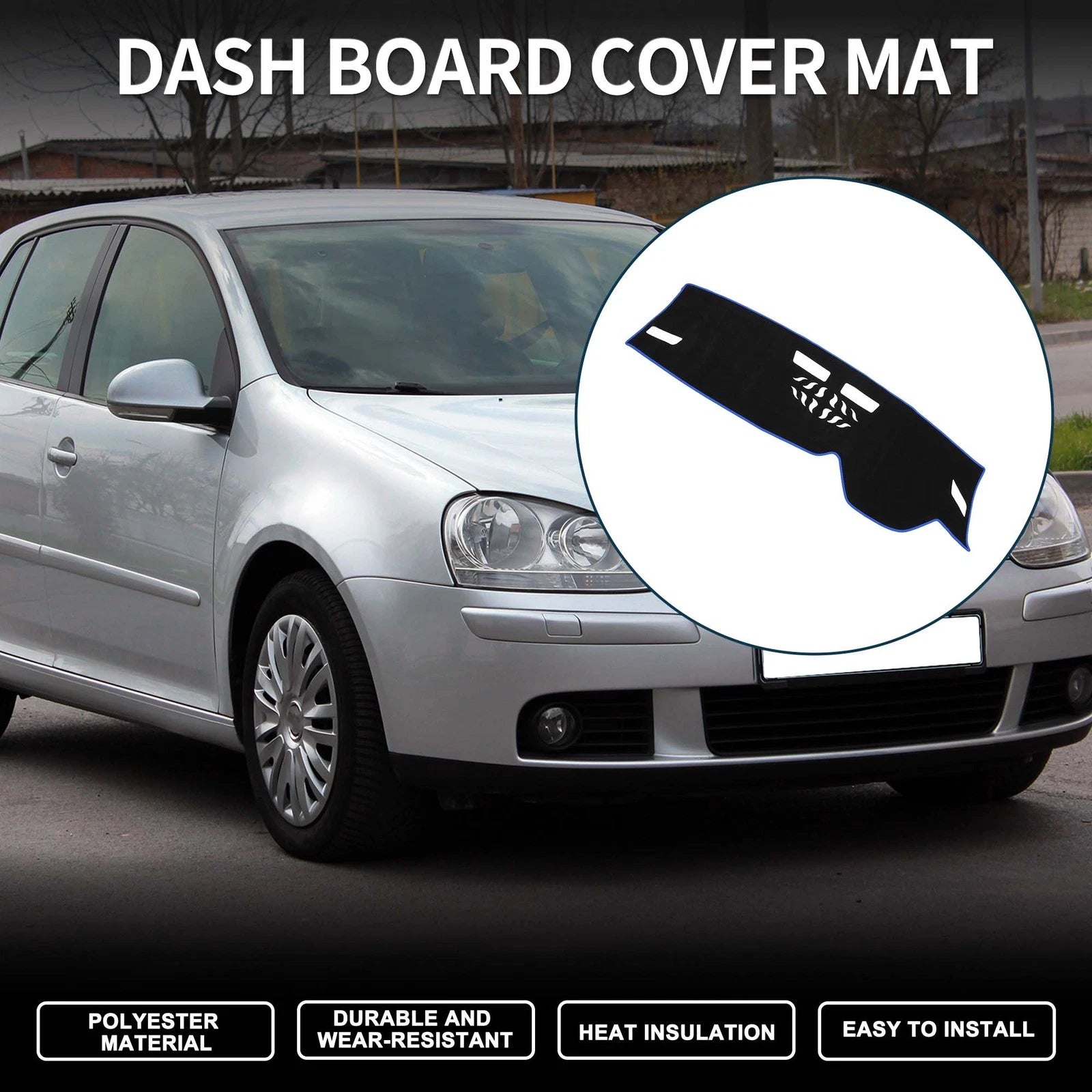 Dashboard Dash Cover Mat for Volkswagen Golf 8 (2021–2024) Sun Protector