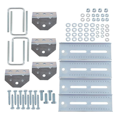 Set of 4 Galvanized Swivel Top Bunk Bracket Kit for Boat Trailer 2x3