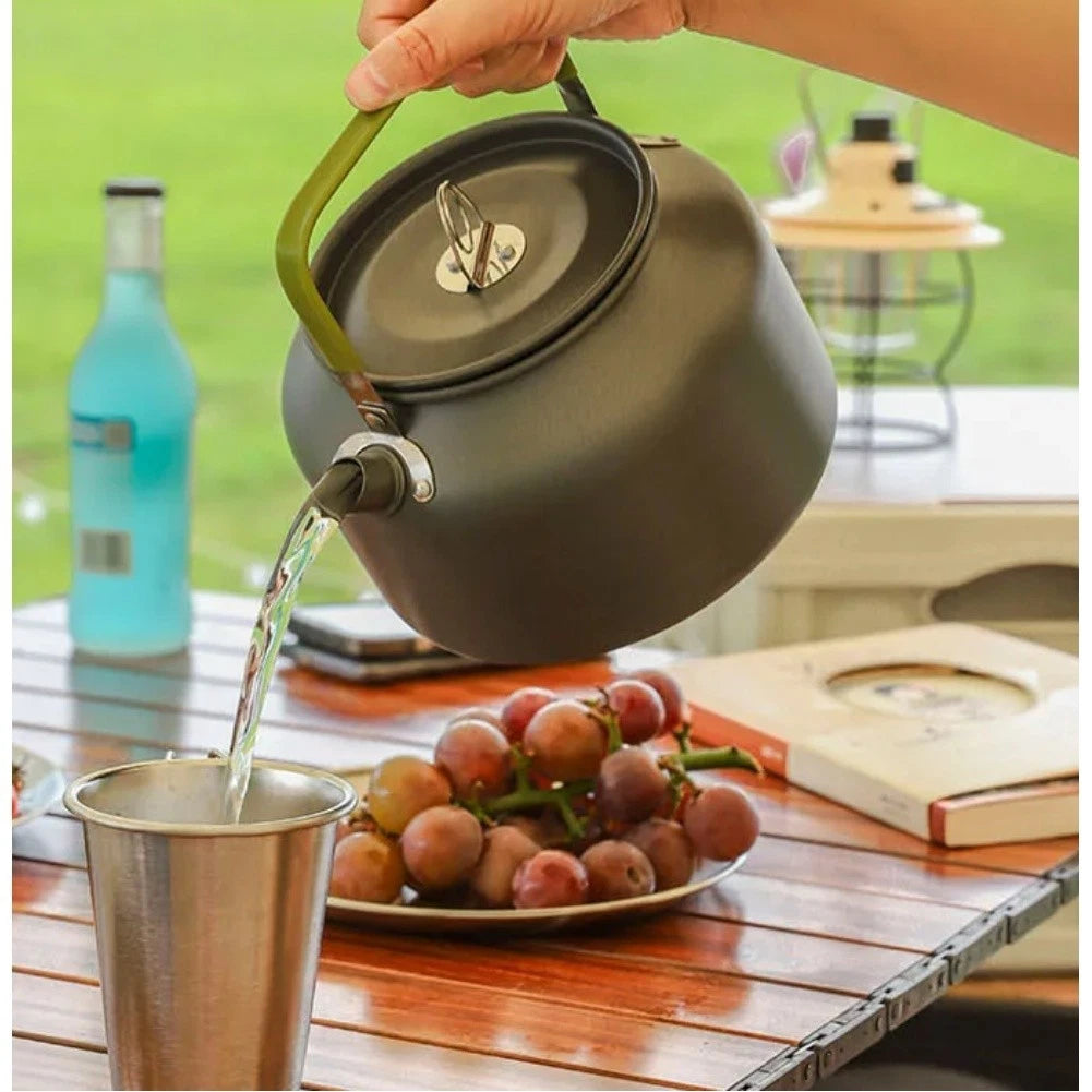 Camping Kettle Aluminum with Ergonomic Rubber Handle (14x8.5cm)