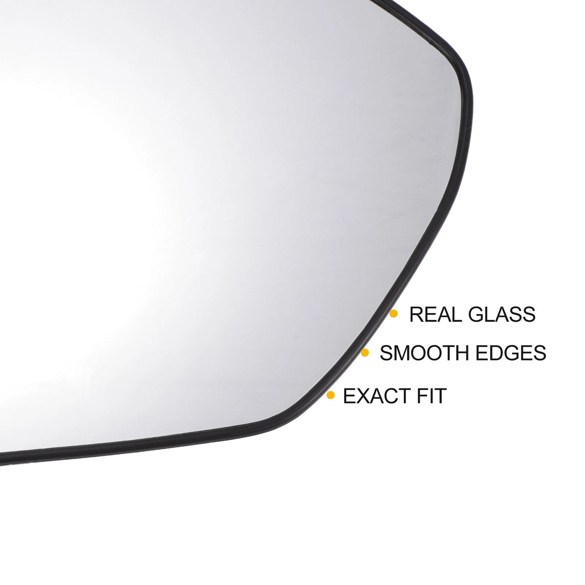 Right Side White Mirror Glass with Back for Hyundai Tucson (2022–2024)