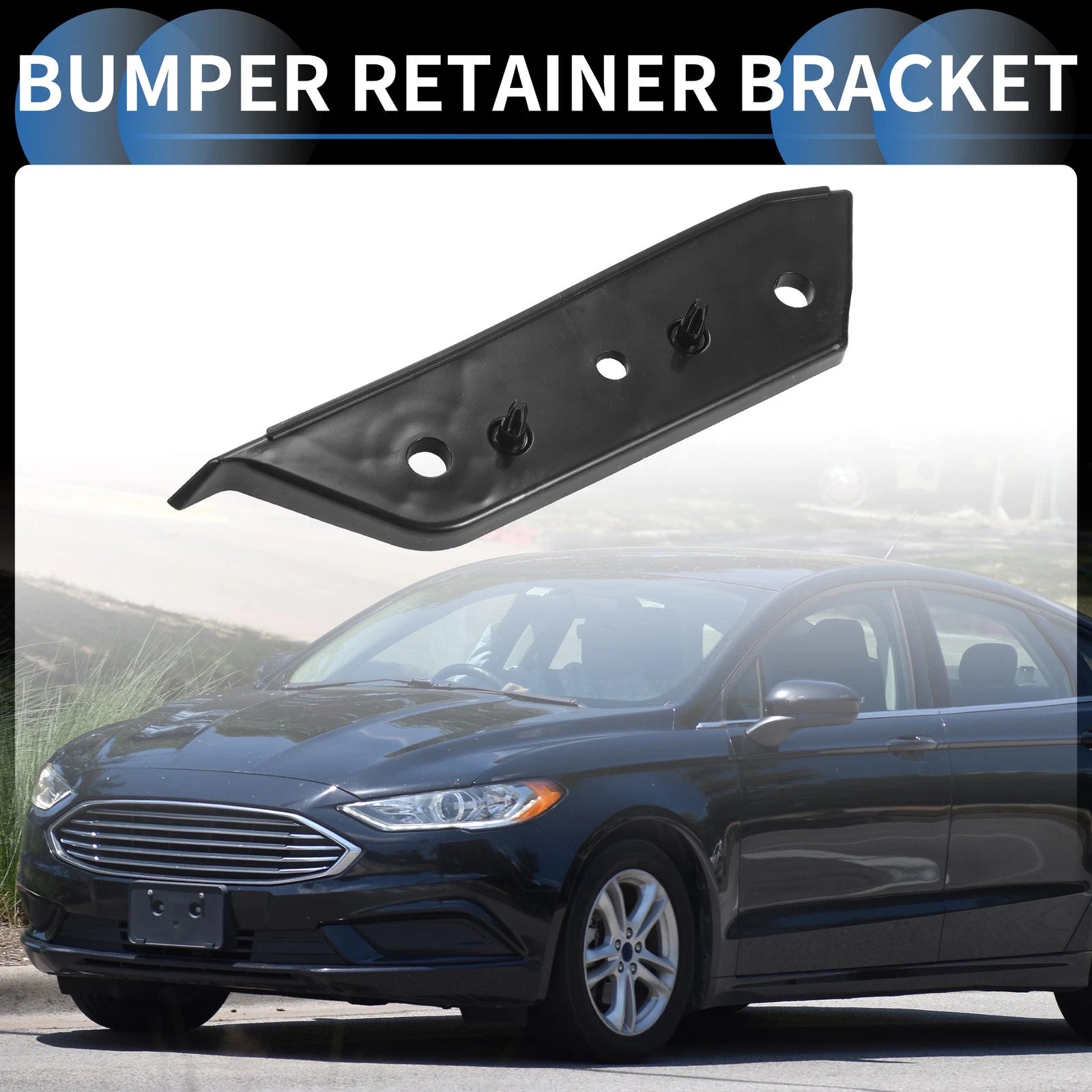 Right Front Bumper Retainer Bracket for Ford Fusion (2017–2020)