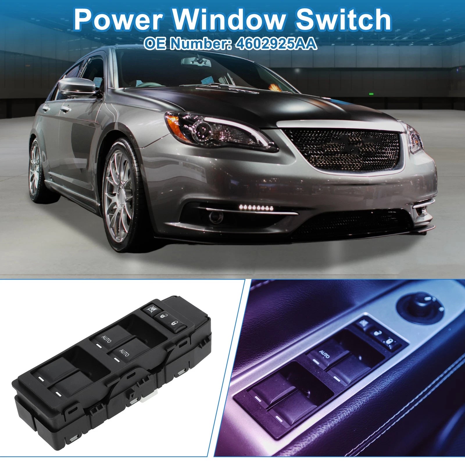 Power Window Switch for Chrysler 200, Sebring (No. 4602925AA)