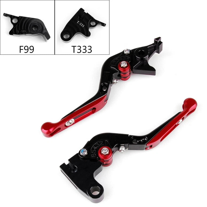 Adjustable Brake Clutch Levers for Triumph Daytona 675 R (2013–2018) Red