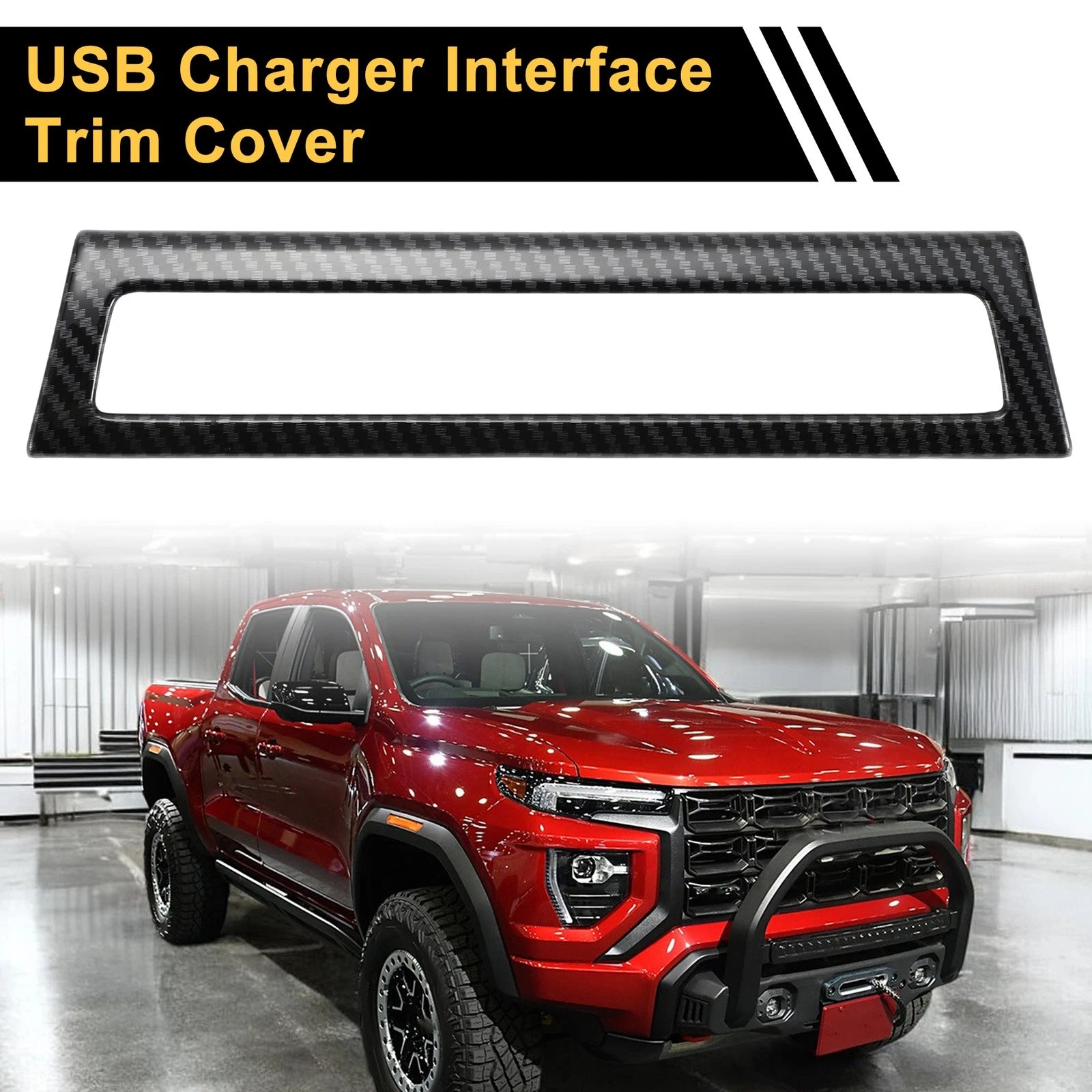 USB Charger Interface Panel Cover Replacement for Chevy Colorado (2023–2024)