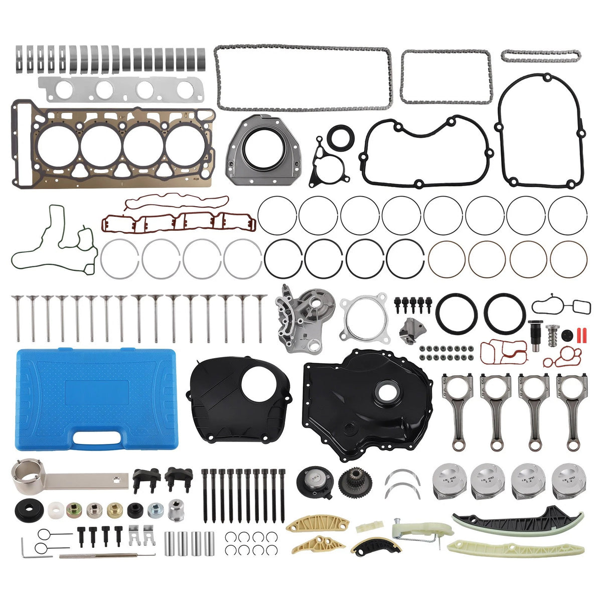 Timing Chain Kit with Pistons for Audi VW Jetta GTI A4 Q5 (CCTA CAWB CAEB CDNB)