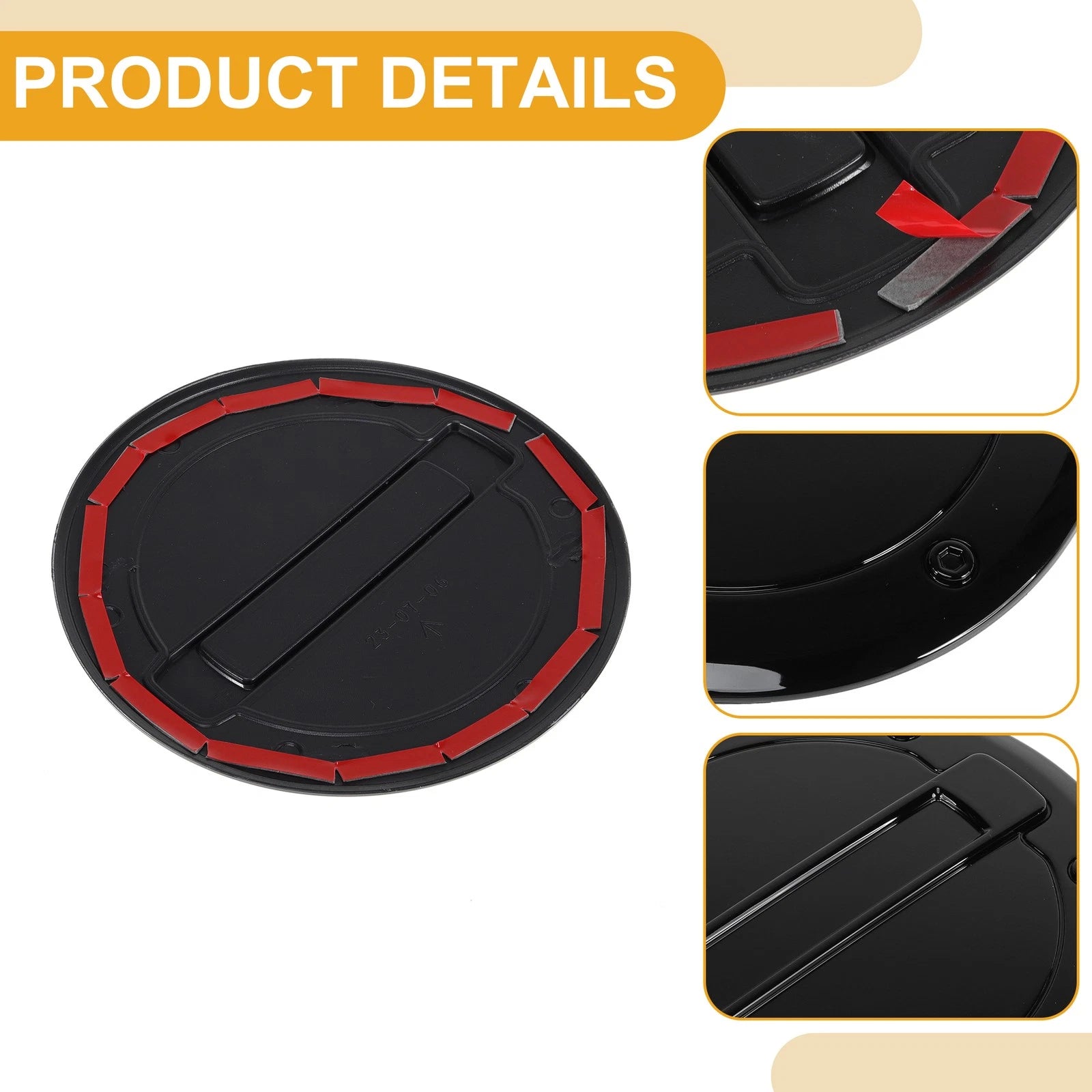 Fuel Tank Door Cap Replacement for Dodge Ram 1500 2021–2025 Black