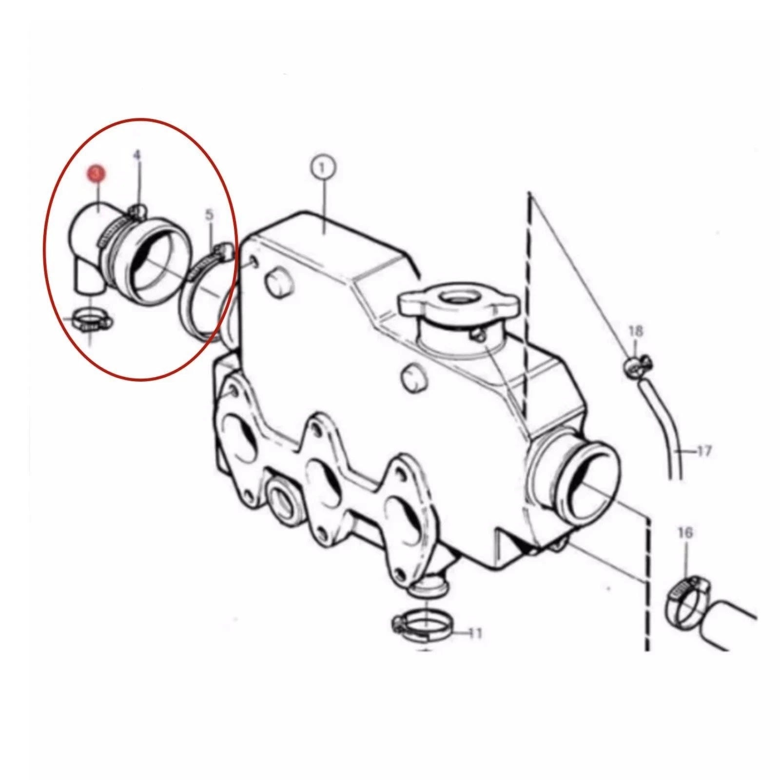 Heat Exchanger End Cap for Northern Lights 753, 843N, 844 (145536370)