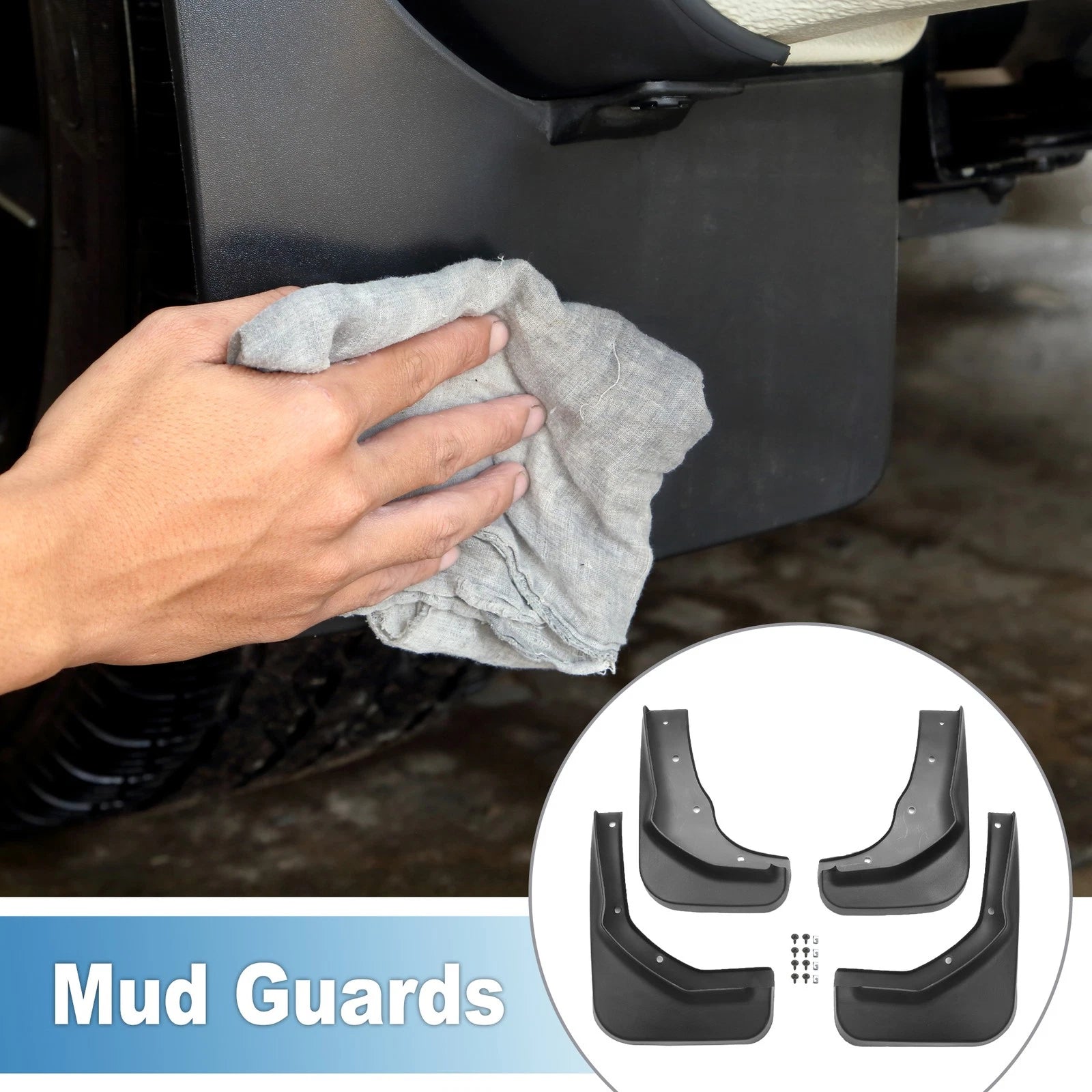 Mud Flaps Splash Guards Set for Ford Escape S 2013–2014